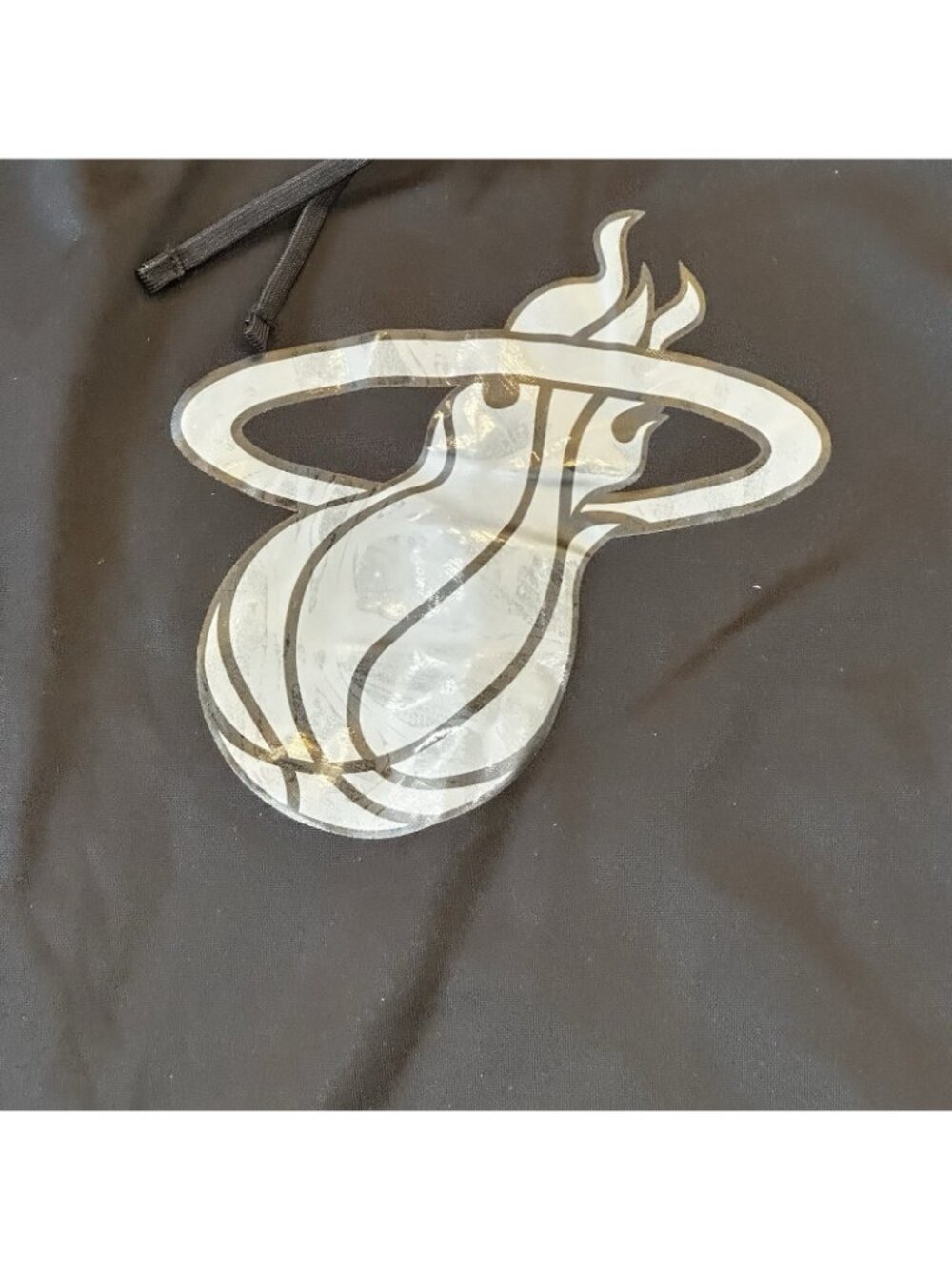 Miami Heat NBA Hoodie Men’s 2XL Black/Gray Colorblock Pullover - Picture 4 of 5